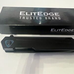 10-A122BK Elitedge black gentleman style knife